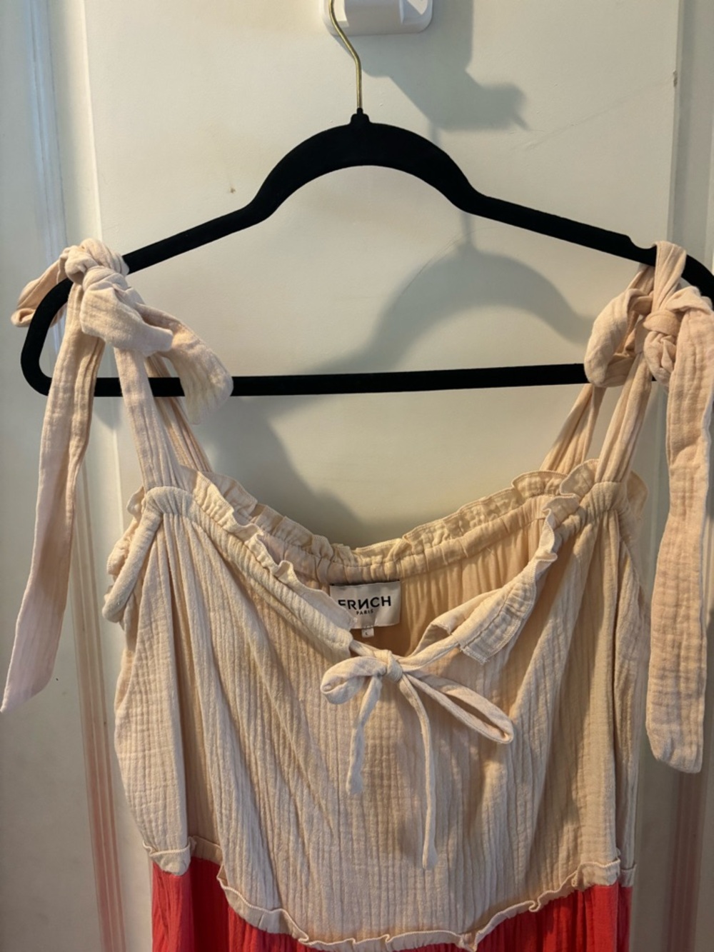Tiered Multi-Color Tie-Strap Maxi Dress - Picture 3 of 7